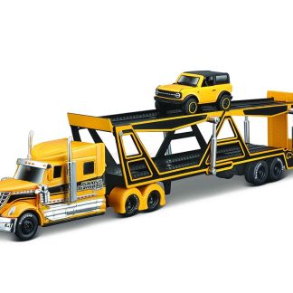 International Lonestar + Ford Bronco Badlands 2021 1:64 - Maisto International Lonestar + Ford Bronco Badlands - kovový model auta 1/43