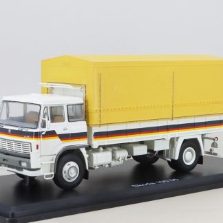 Škoda LIAZ 100.05 s plachtou bílá / žlutá 1:43 - Premium ClassiXXs Škoda LIAZ 100.05 - kovový model