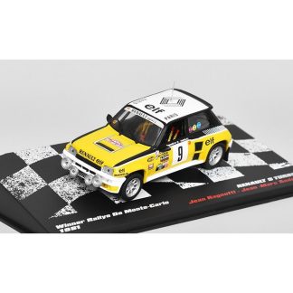 Renault 5 Turbo #9 Ragnotti / Andrie Winner Rallye De Monte-Carlo 1981 1:43 - Rallye automobily polský časopis s modelem #23 Renault 5 Turbo No. 9 - kovový model auta
