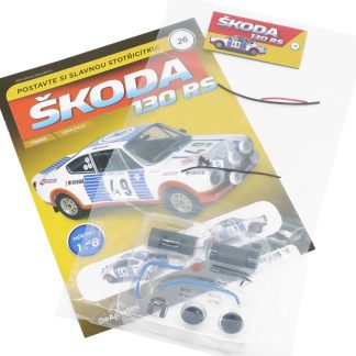 Škoda 130 RS 1:8 - časopis #26 se stavebnicí Škoda 130 RS 1:8 - časopis #26 se stavebnicí
