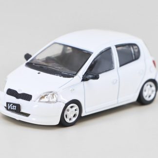 Toyota Yaris / Echo / Vitz 1998 RHD bílá 1:64 - BM Creations Toyota Yaris - Echo - Vitz - model auta 1/64