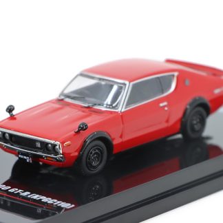 Nissan Skyline 2000 GT-R KPGC10 červený 1:64 - INNO Models Nissan Skyline 2000 GTR KPGC 10 - kovový model auta 1/64
