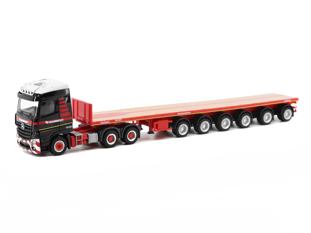 Mercedes-Benz Arocs SZ s návěsem Mammoet 1:87 - Herpa Mercedes-Benz Arocs s návěsem - model auta 1/87