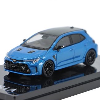 Toyota GR Corolla RZ modrá 1:64 - Hobby Japan Toyota GR Corolla RZ - kovový model auta 1/64