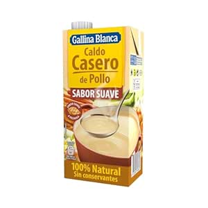 GALLINA BLANCA Mild Chicken Broth Tetrapack 1 Litre Pack of 2
