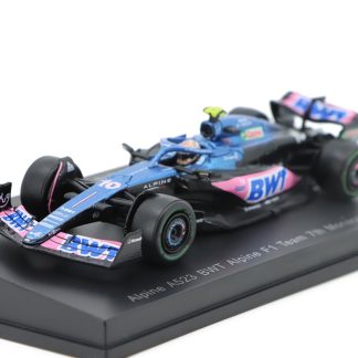 Alpine A523 #10 BWT Alpine F1 Team 7th Monaco GP 2023 1:64 - Spark Model Alpine A 523 No.10 BWT Alpine F1 Team - kovový model auta 1/64