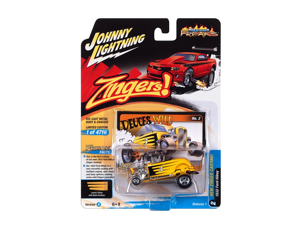 Ford Hiboy #3 1932 1:64 - Johnny Lightning Ford Hiboy No. 3 - sběratelský model autá 1/64