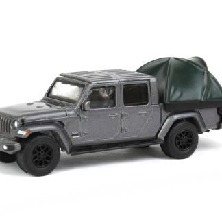 Jeep Gladiator High Altitude 2021 se stanem 1:64 - GreenLight Jeep Gladiator High Altitude 2021 + Rooftop Tent - kovový model 1/64
