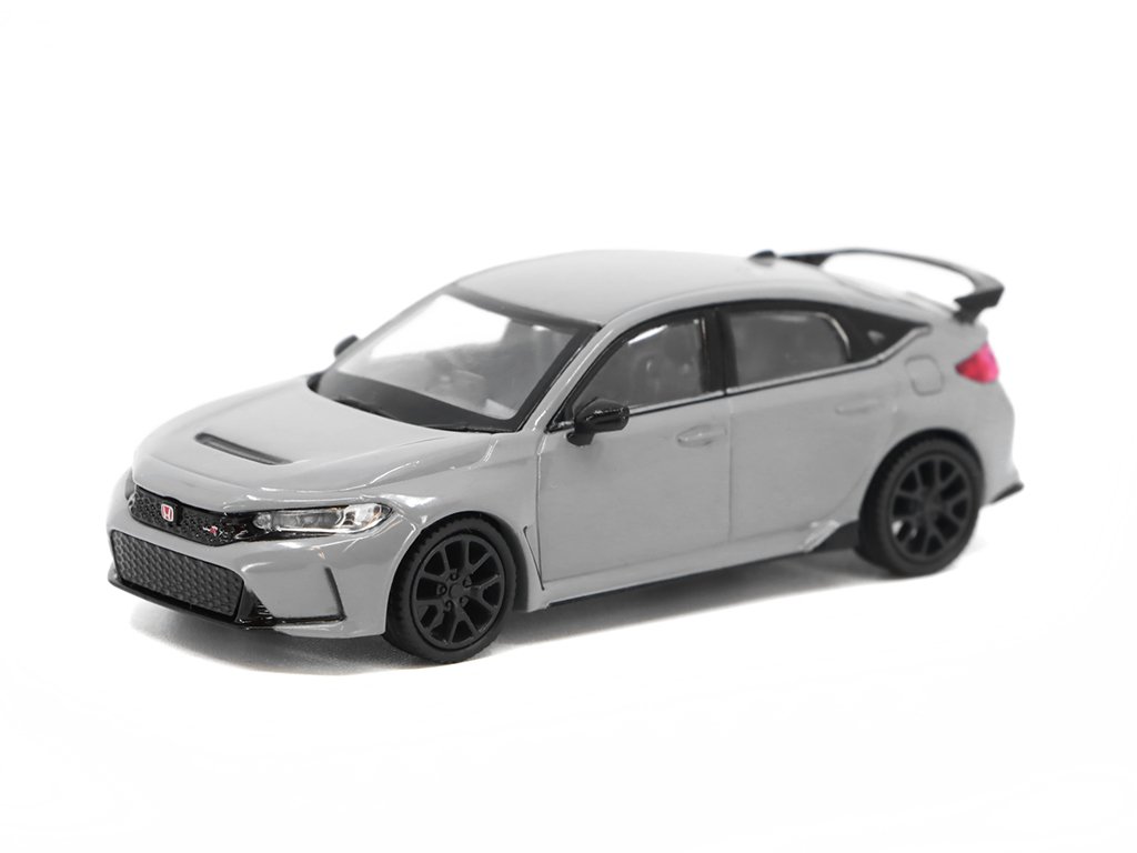 Honda Civic Type R 2023 RHD šedá 1:64 - MiniGT Honda Civic Type-R - kovový model auta 1/64