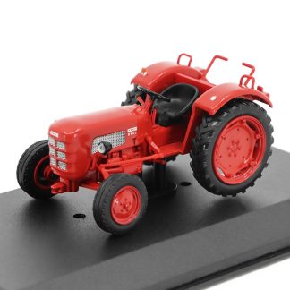 Fahr D 132 L 1960 1:43 - Hachette Traktory časopis s modelem #123 Fahr D 132L - kovový model traktoru