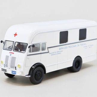 Berliet GLA 5 Truck Sanitka 1:43 - Hachette časopis s modelem Berliet GLA 5 Truck Ambulance - kovový model auta