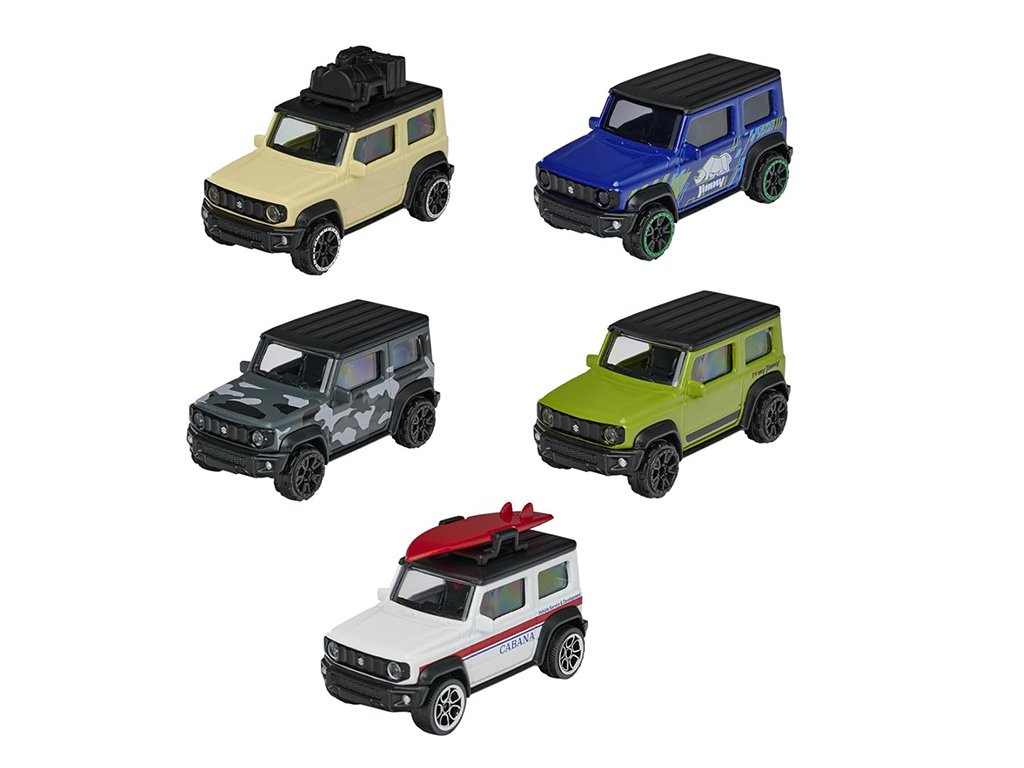 Suzuki Jimny Giftpack Sada 5 ks 1:64 - Majorette Suzuki Jimny JB74 Gift Pack - Sada 1/64