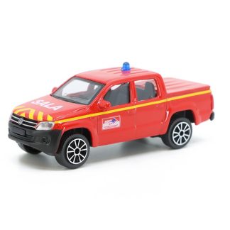 VW Amarok Pompiers 1:43 - Bburago Volkswagen Amarok - kovový model auta 1/43
