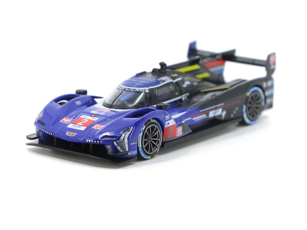 Cadillac V-Series R #2 2023 Le Mans 24 Hrs 3rd Place Cadillac Racing 1:64 - MiniGT Cadillac V-Series R No. 2 Le Mans 24 Hrs 3rd Place - kovový model auta