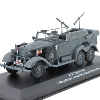 Mercedes-Benz W-31 Typ G4-540 Luftwaffe France 1940 1:43 - časopis Vojenské automobily s modelem #5 Mercedes-Benz W31 Typ G4 540 - kovový model auta
