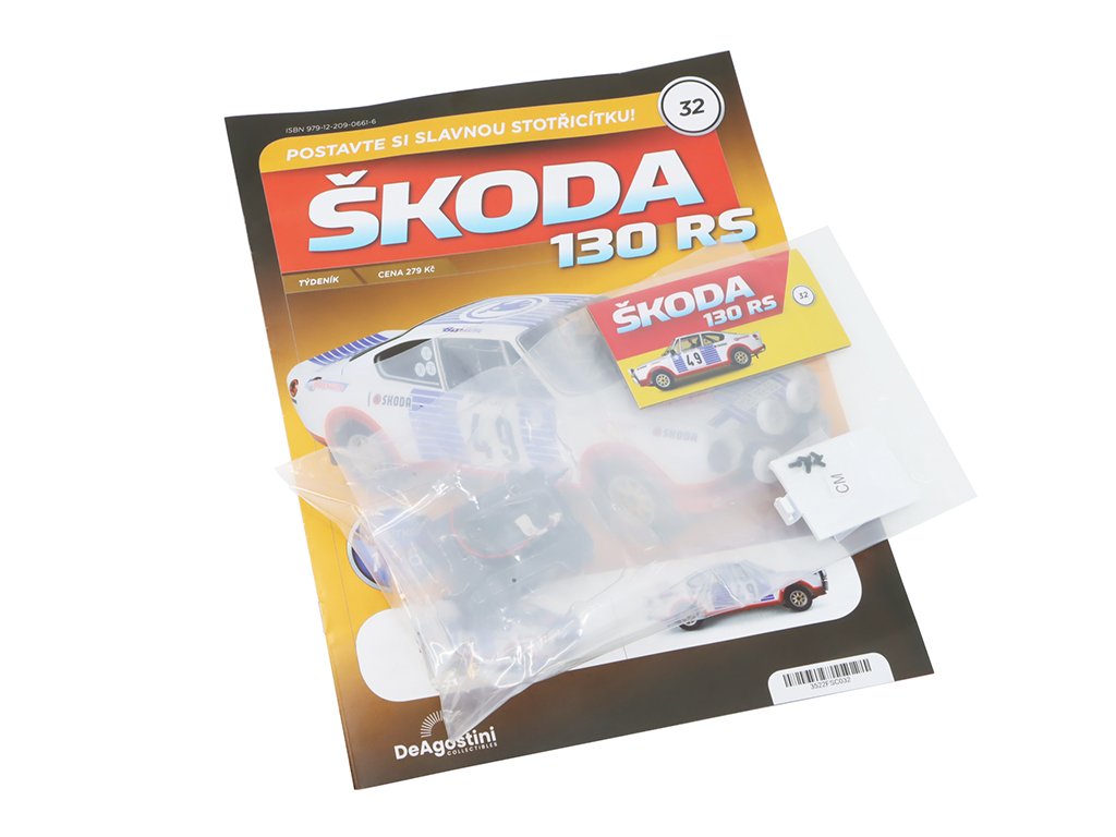Škoda 130 RS 1:8 - časopis #32 se stavebnicí Škoda 130 RS 1:8 - časopis #32 se stavebnicí