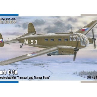 Aero C-3A ″Czechoslovakian Transport and Trainer Plane″ 1:48 - Special Hobby Aero C-3A Československé dopravní a cvičné letadlo - stavebnice Special Hobby 1/48