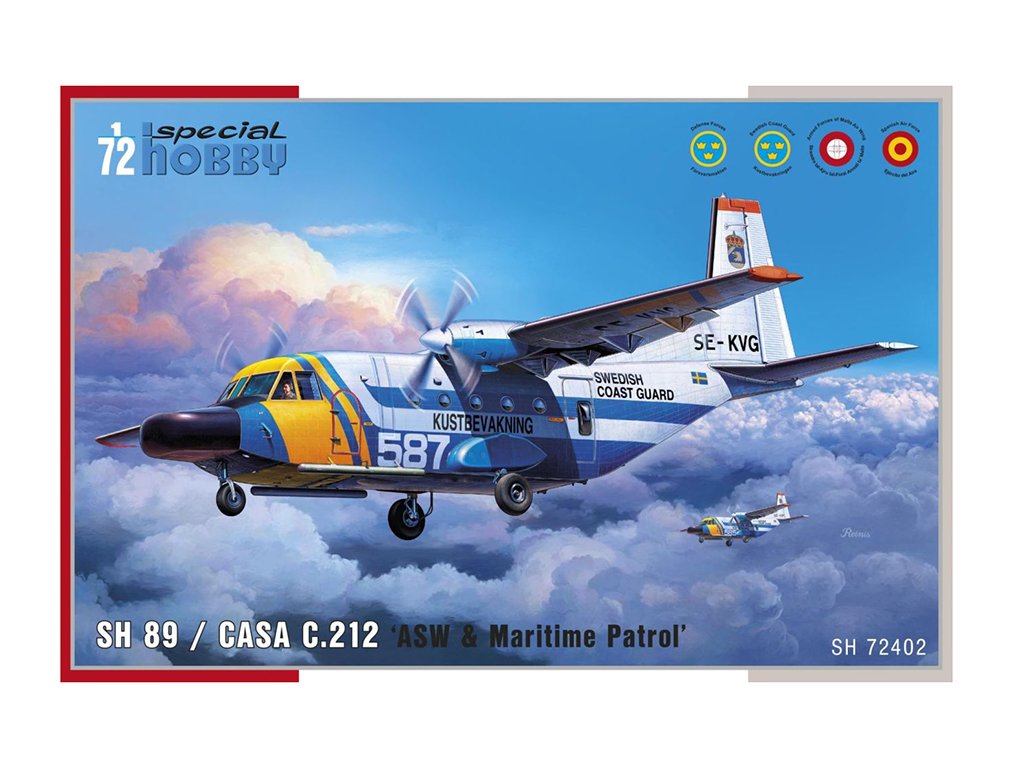 SH 89 / CASA C.212 ASW & Maritime Patrol 1:72 - Special Hobby SH 89 / CASA C.212 ASW & Námořní Hlídka - stavebnice Special Hobby 1/72