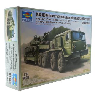 MAZ-537G Late Production type with MAZ/ChMZAP-5247G Semitrailer 1:72 - Trumpeter stavebnice MAZ-537G Pozdní Typ Výroby s Návěsem MAZ / ChMZAP-5247G 1: 72 - ModelKIT 1/72