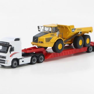 Volvo FH12 se Sklápěčem A40D 1:87 - Cararama BAZAROVÉ ZBOŽÍ Volvo FH-12 with Tipper A-40D 1:87 - kovový model auta 1/87