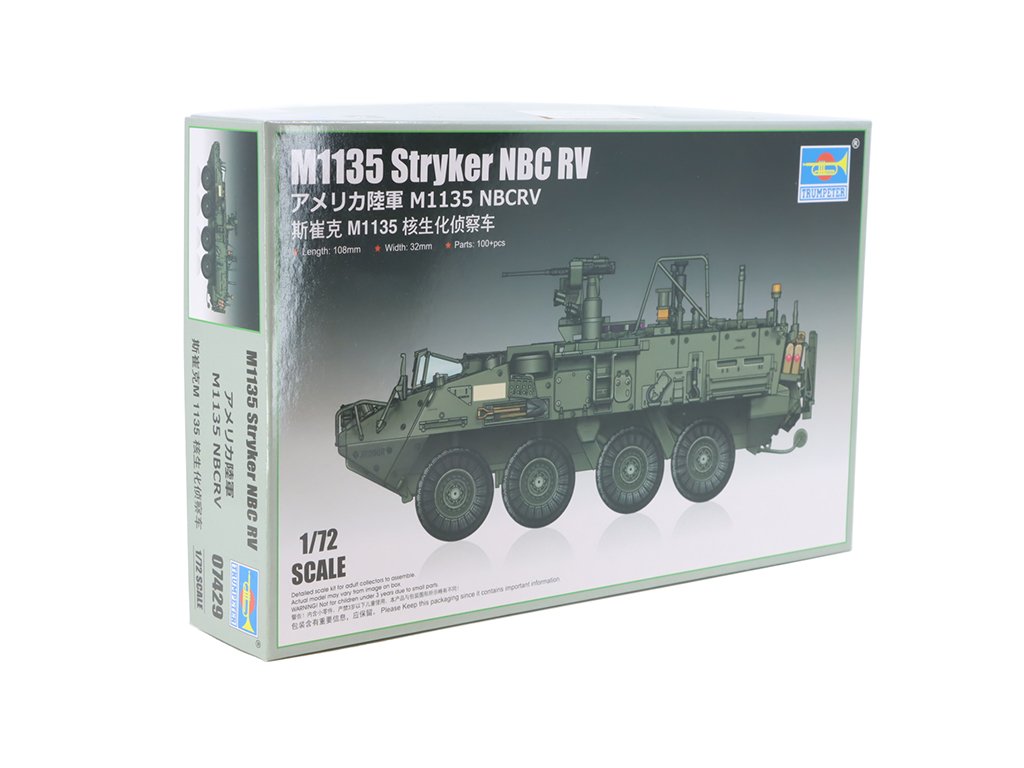 M1135 Stryker NBC RV 1:72 - Trumpeter stavebnice BAZAROVÉ ZBOŽÍ M-1135 Stryker- ModelKIT 1/72