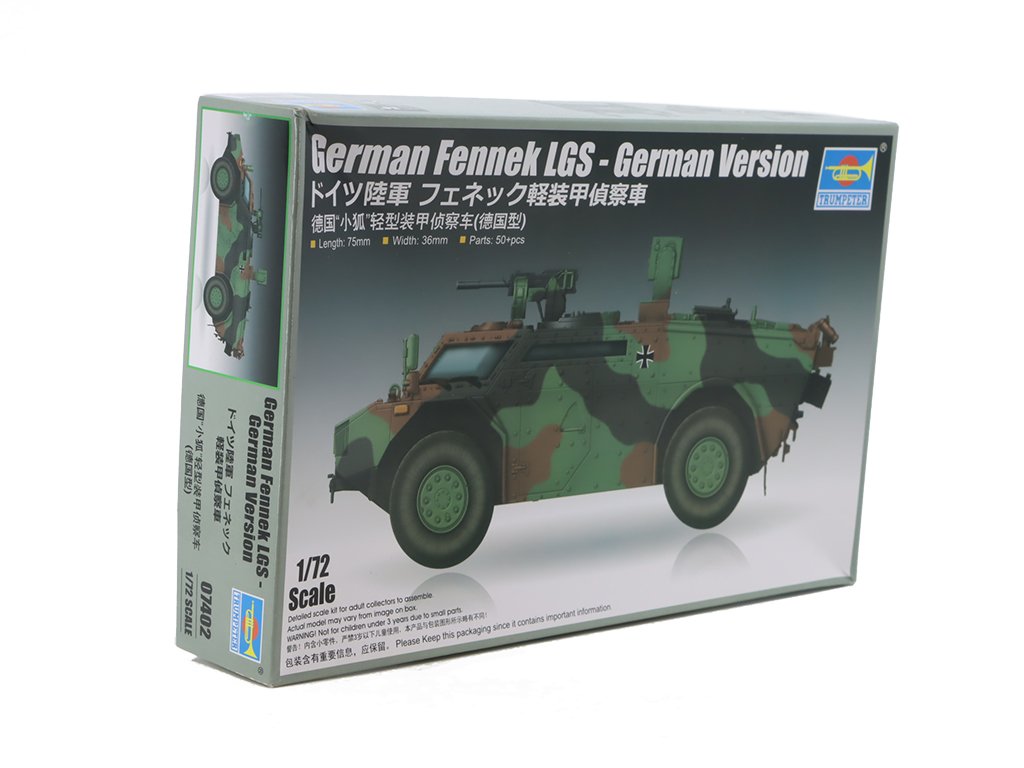German Fennek LGS - German Version 1:72 - Trumpeter stavebnice BAZAROVÉ ZBOŽÍ German Fennek LGS - Německá Verze - ModelKIT 1/72