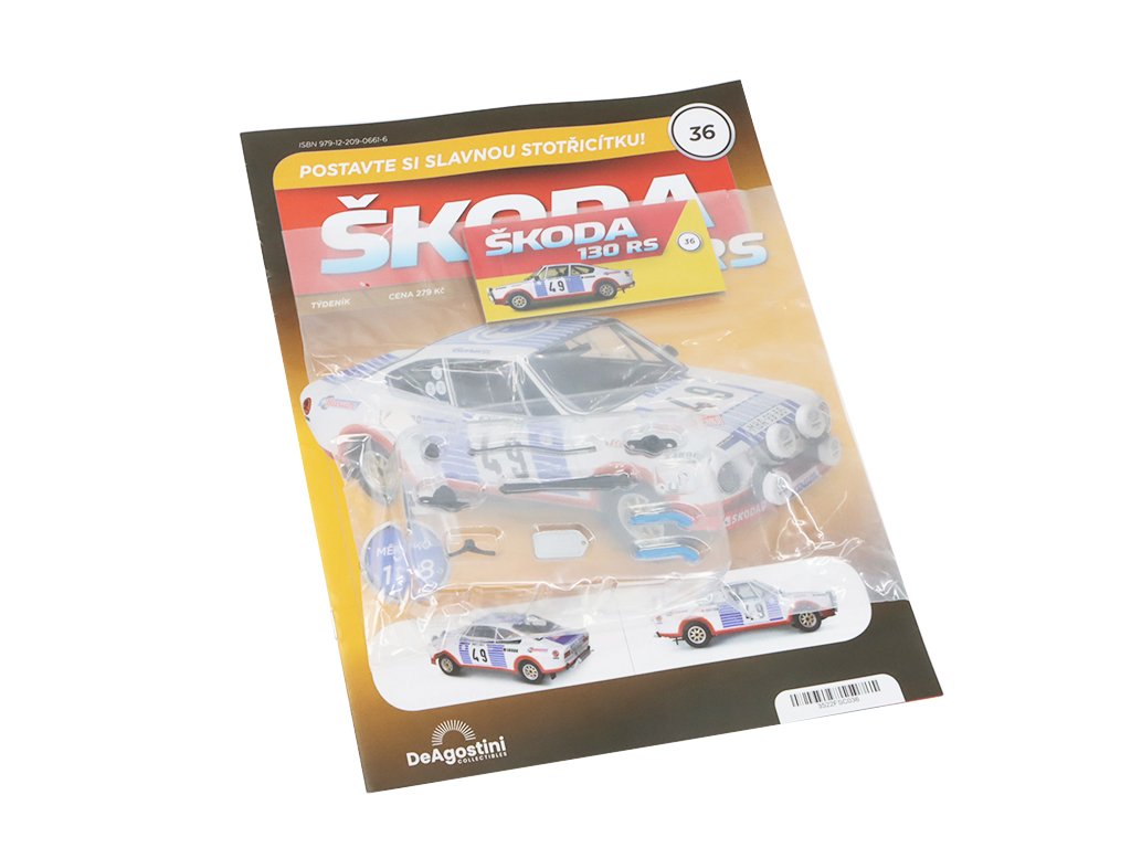 Škoda 130 RS 1:8 - časopis #36 se stavebnicí Škoda 130 RS 1:8 - časopis #36 se stavebnicí