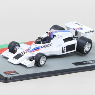 Shadow DN8 #16 R. Patrese 1977 1:43 - časopis s modelem Shadow DN 8 No. 16 - kovový model auta 1/43