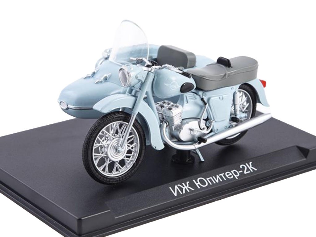 IZ-JUPITER 2K motorka 1:24 - MODIMIO Naše Motocykly časopis s modelem #51 IZ-JUPITER 2K - model motorky