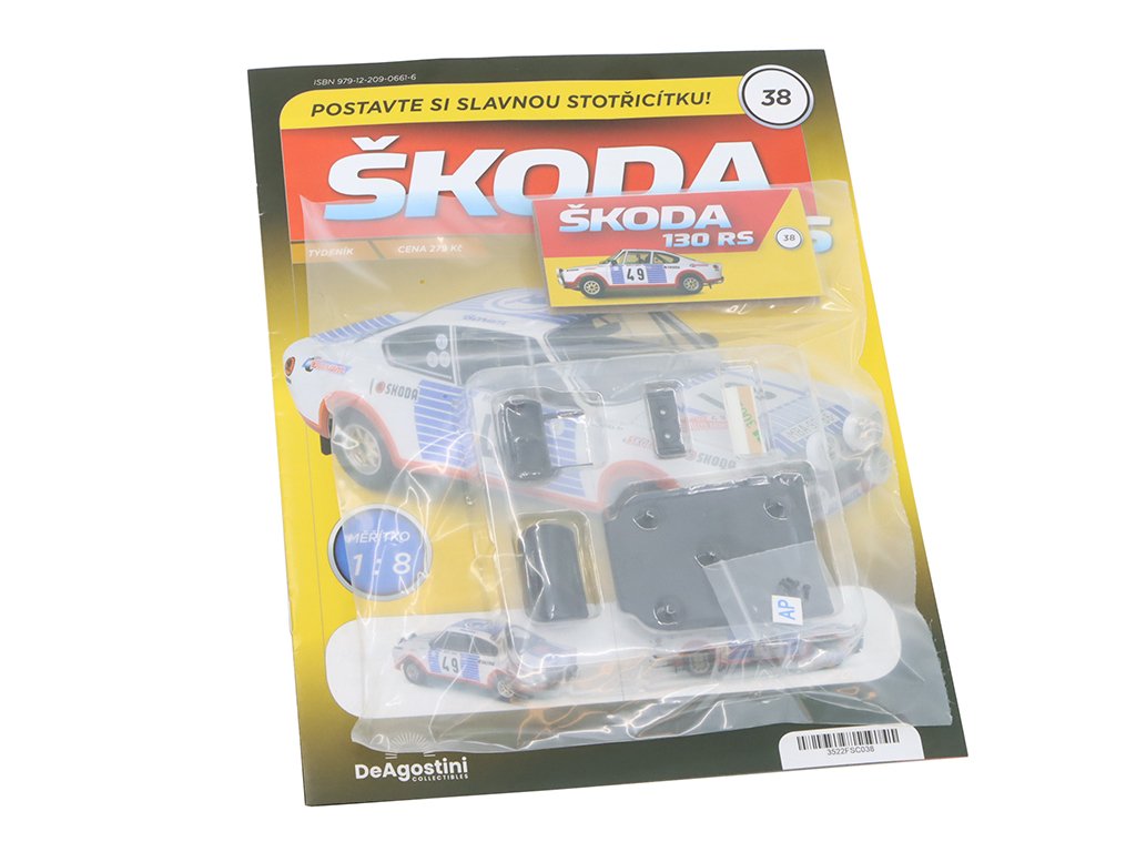 Škoda 130 RS 1:8 - časopis #38 se stavebnicí Škoda 130 RS 1:8 - časopis #37 se stavebnicí