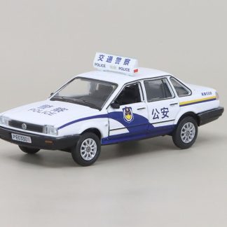 Volkswagen Santana Čína Dopravní Policie Hlídkové Auto 1:64 - Era Car VW Santana China Traffic Police Patrol car - kovový model auta 1/64