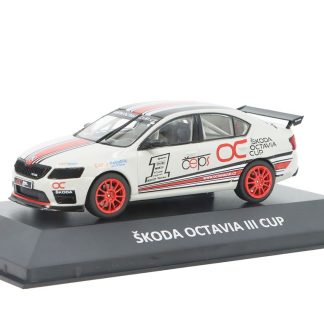 Škoda Octavia III CUP 2016 1:43 - Kaleidoskop slavných vozů časopis s modelem #98 Škoda Octavia 3 - kovový model auta 1/43
