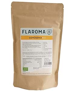 Vegetable Mix Organic 400 g, 100% Organic Vegetables, Soup Green or Soup Base, without Flavour Enhancer, Gluten-Free, Lactose-Free, Vegan, Celery-Free Flaroma