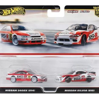 Sada: Nissan 240SX S14 #19 + Nissan Silvia S15 1:64 - Hot Wheels Set: 240SX S14 No. 19 and Nissan Silvia S15 - modely aut 1/64
