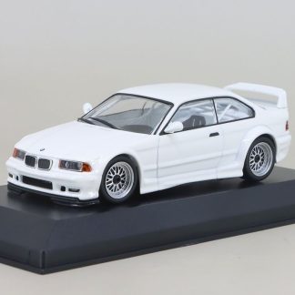 BMW M3 E36 GTR 1993 bílá 1:43 - Minichamps BMW M3 E 36 GT-R - kovový model auta 1/43