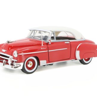 Chevrolet Bel Air 1950 červená 1:24 - MOTORMAX Chevrolet Bel-Air - kovový model auta 1/24