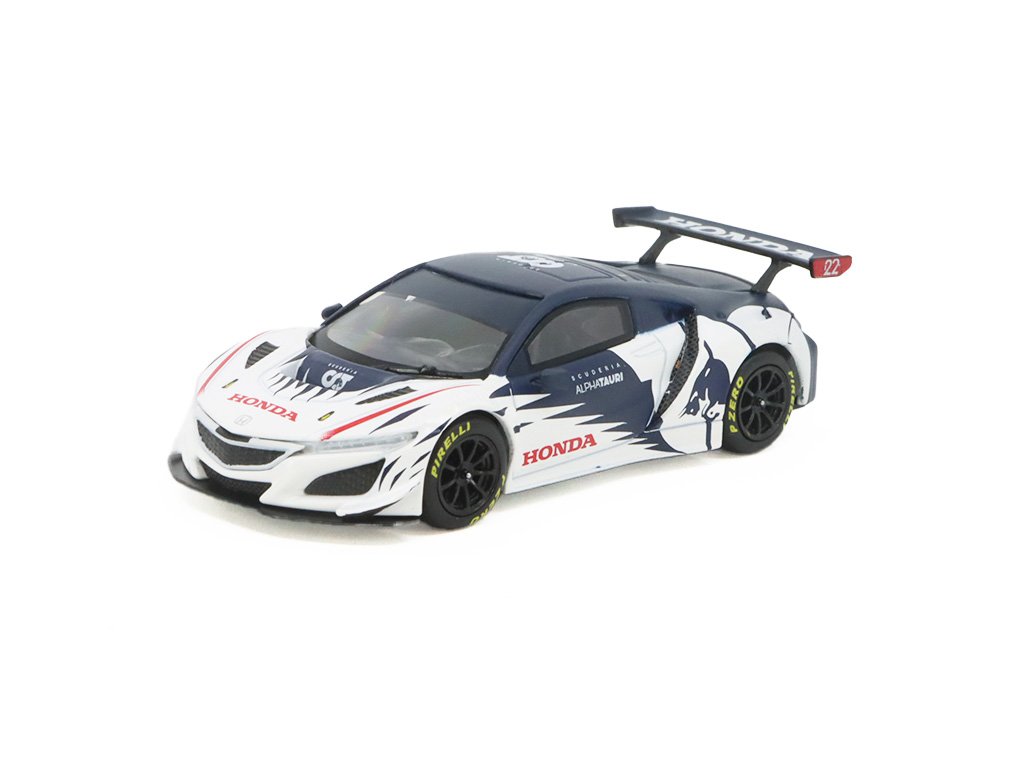 Honda NSX GT3 Evo Alphatauri Red Bull Formula Nurburgring Y. Tsunoda 2023 1:64 - MiniGT Honda NSX GT3 Evo Alphatauri - kovový model auta 1/64