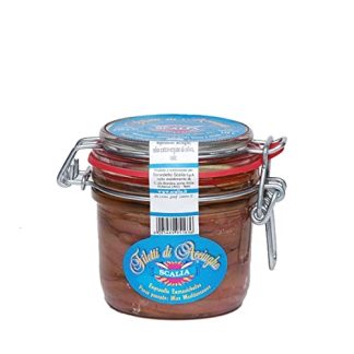 Scalia Anchovies Fillets in Extra Virgin Olive Oil Anchovies from Italy Sicily 240 g Filletti di alici