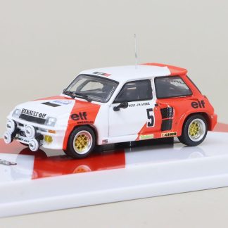 Renault 5 Turbo #5 A. Prost / J. Andrie Rally du Var 1982 1:64 - TARMAC Models Renault 5 Turbo No.5 - kovový model auta 1/64