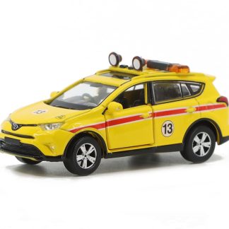 Toyota Rav4 Letiště Hong Kong 1:64 - Tiny Toys Toyota Rav 4 Airfield Patrol Vehicle - sběratelský model 1/64