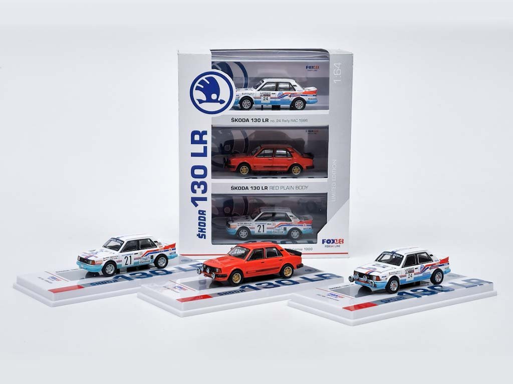 Sada 3 ks: Škoda 130 LR 1:64 - FOX18 Škoda 130LR - sada modelů 1/64