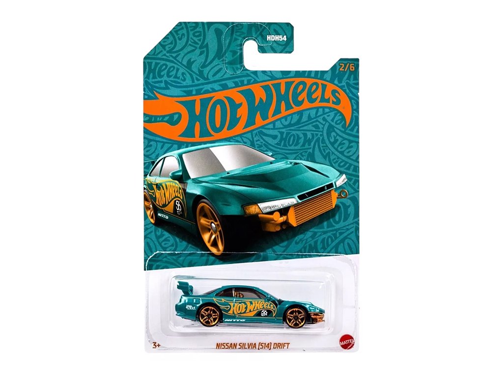 Nissan Silvia S14 Drift 1:64 - Hot Wheels Nissan Silvia S 14 - model auta 1/64