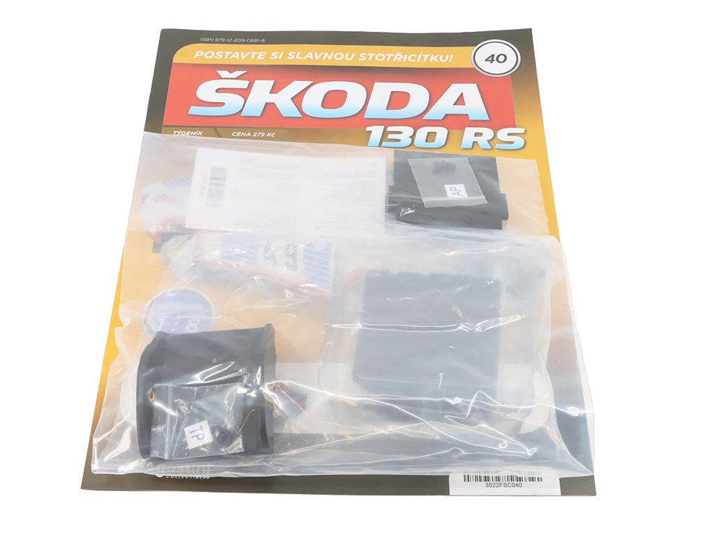 Škoda 130 RS 1:8 - časopis #40 se stavebnicí Škoda 130 RS 1:8 - časopis #40 se stavebnicí