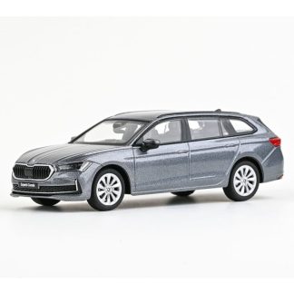 Škoda Superb IV Combi 2023 Šedá Graphite Metalíza 1:43 - Abrex Škoda Superb 4 Combi- kovový model auta 1/43