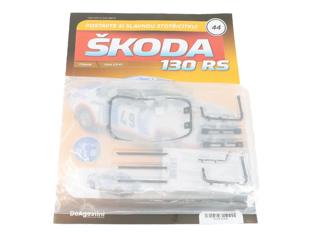 Škoda 130 RS 1:8 - časopis #44 se stavebnicí Škoda 130 RS 1:8 - časopis #44 se stavebnicí