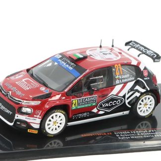 Citroen C3 Rally2 #21 N. Gryazin / K. Aleksandrov Rallye Monte-Carlo 2024 1:43 - IXO Models Citroen C3 Rally 2 No.21 N. Gryazin / K. Aleksandrov Rallye Monte-Carlo 2024 - kovový model auta