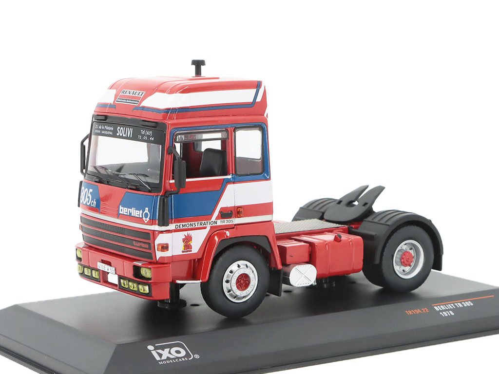 Berliet TR 350 1978 červená 1:43 - IXO Models Berliet TR-350 1978 - kovový model auta