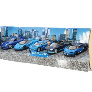 Blue Collection Set 5 ks 1:64 - Bburago Blue Collection Set 5 ks - kovový model auta 1/64