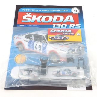 Škoda 130 RS 1:8 - časopis #45 se stavebnicí Škoda 130 RS 1:8 - časopis #45 se stavebnicí