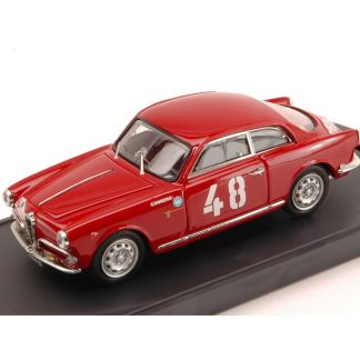 Alfa Romeo Giulietta Sprint #48 Rally Sestriere 1958 Ada Pace - Bartoletti 1:43 - Bang Alfa Romeo Giulietta Sprint #48 - kovový model auta 1/43